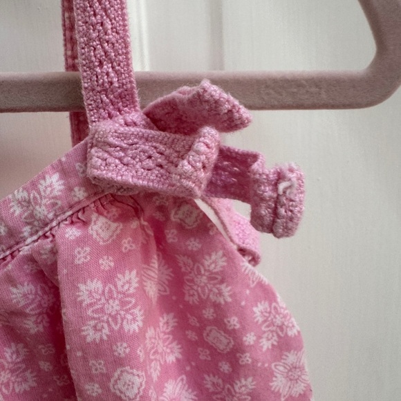 Baby GAP 3T Girls Pink Floral Pattern Camisole Sleeveless Blouse Top - Picture 2 of 5
